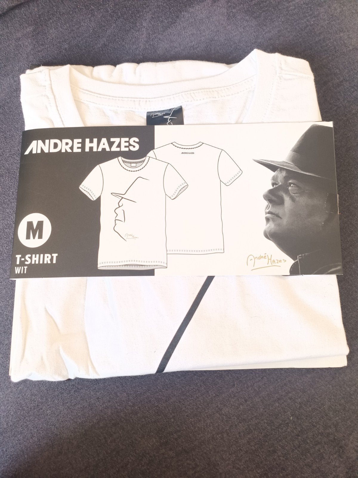 André Hazes T-shirt wit maat M, Maat 38/40 (M), Wit, Nieuw, Ophalen of Verzenden