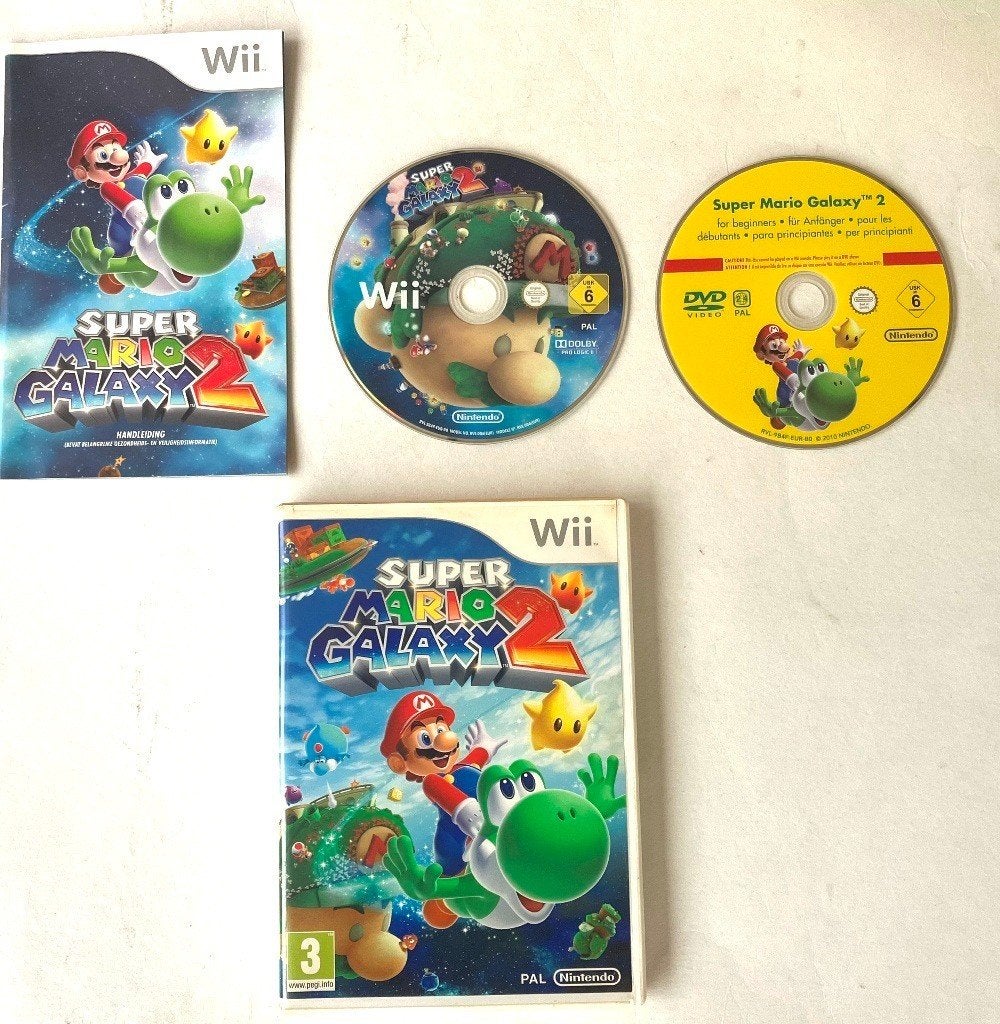 Super Mario Galaxy 2 (Wii)., Avontuur en Actie, 2 spelers, Ophalen of Verzenden, Zo goed als nieuw