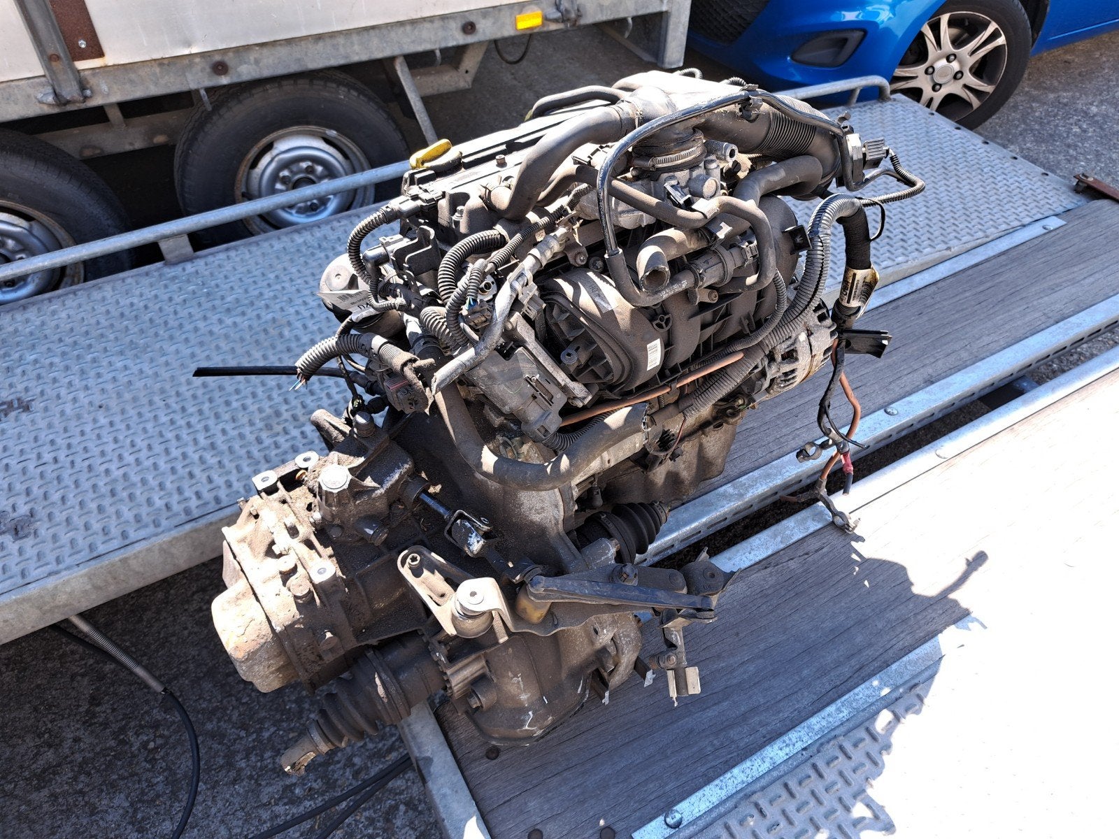 Motor Opel Z12xep,  compleet met bak, Ophalen, Gebruikt, Opel