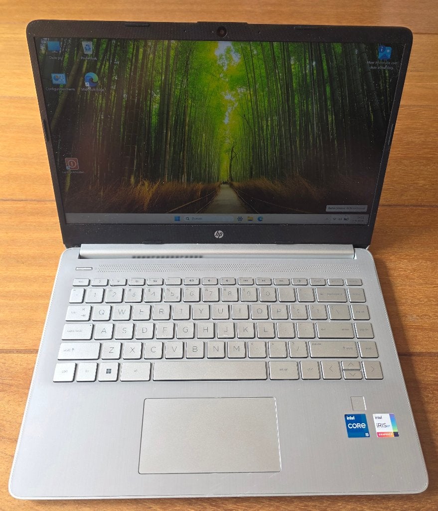 HP 14 inch Laptop (i5-1155G7, 16GB, 256GB SSD), 256 GB, 2 tot 3 Ghz, Qwerty, 14 inch