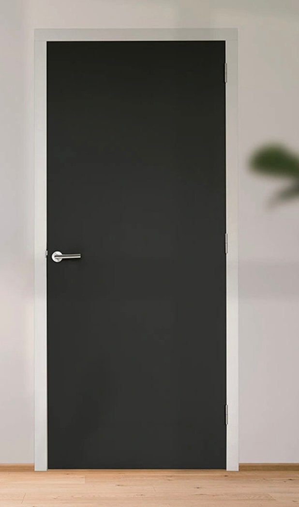 Skantrae Binnendeur stomp binnendeuren deur deuren zwart, Ophalen, Minder dan 80 cm, Binnendeur, Zo goed als nieuw