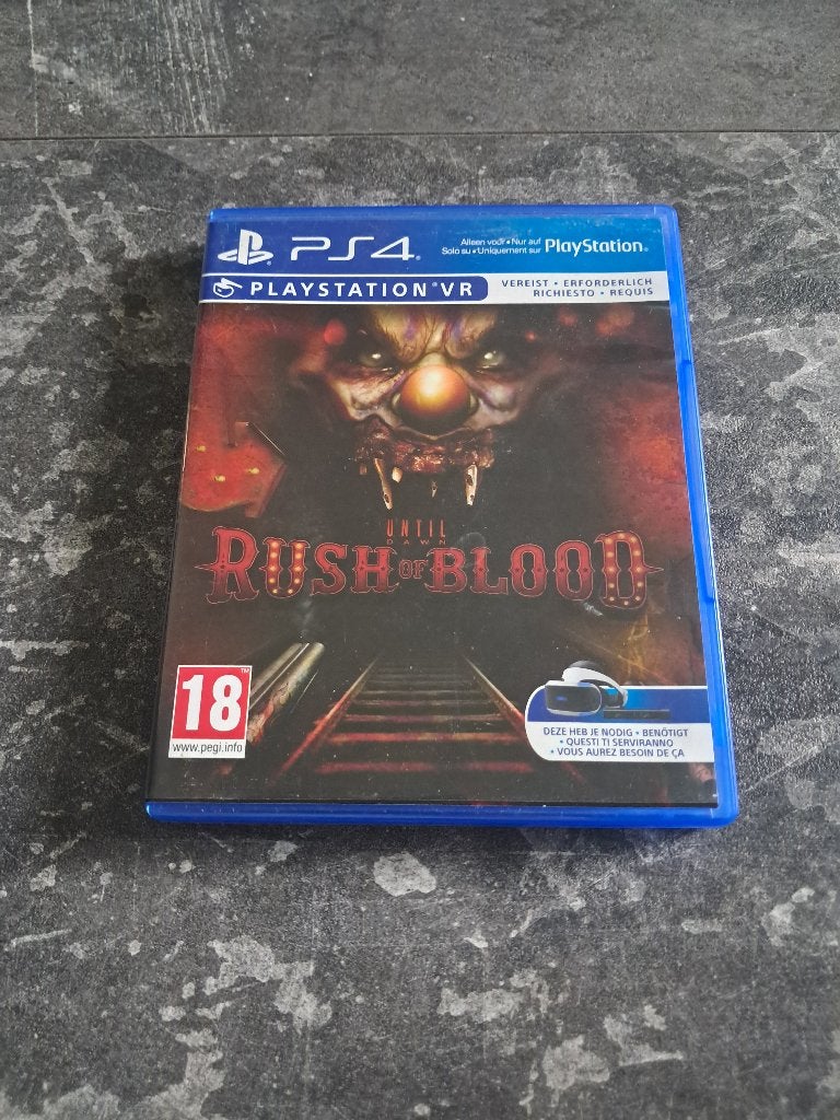 PS4 Game: Until Dawn: Rush of Blood PS4 VR Game als Nieuw!, Vanaf 18 jaar, Shooter, 1 speler, Virtual Reality