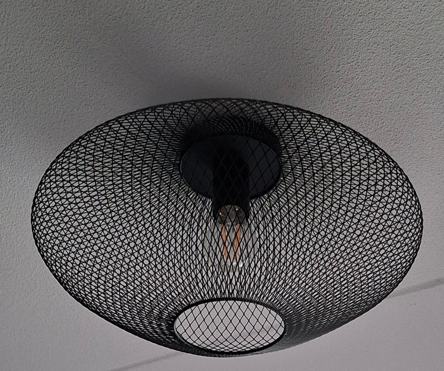 plafondlamp zwart, Huis en Inrichting, Lampen | Plafondlampen, Nieuw, Metaal, Ophalen of Verzenden