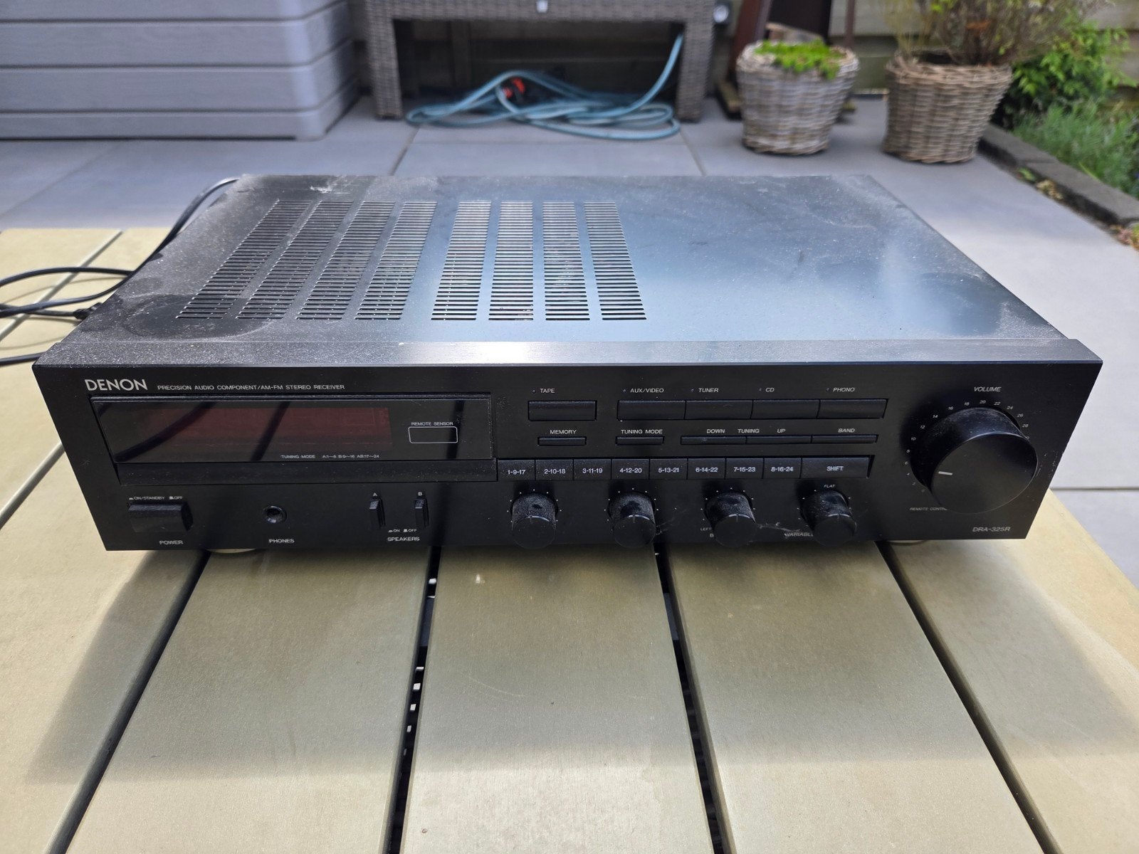 Denon DRA-325R Stereo Receiver Versterker, Ophalen, Gebruikt, Denon, 60 tot 120 watt