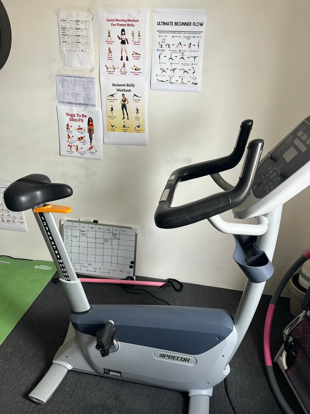 Precor UBK 815 Professionele Hometrainer - Sportschool Kwali, Gebruikt, Ophalen of Verzenden, Metaal, Benen