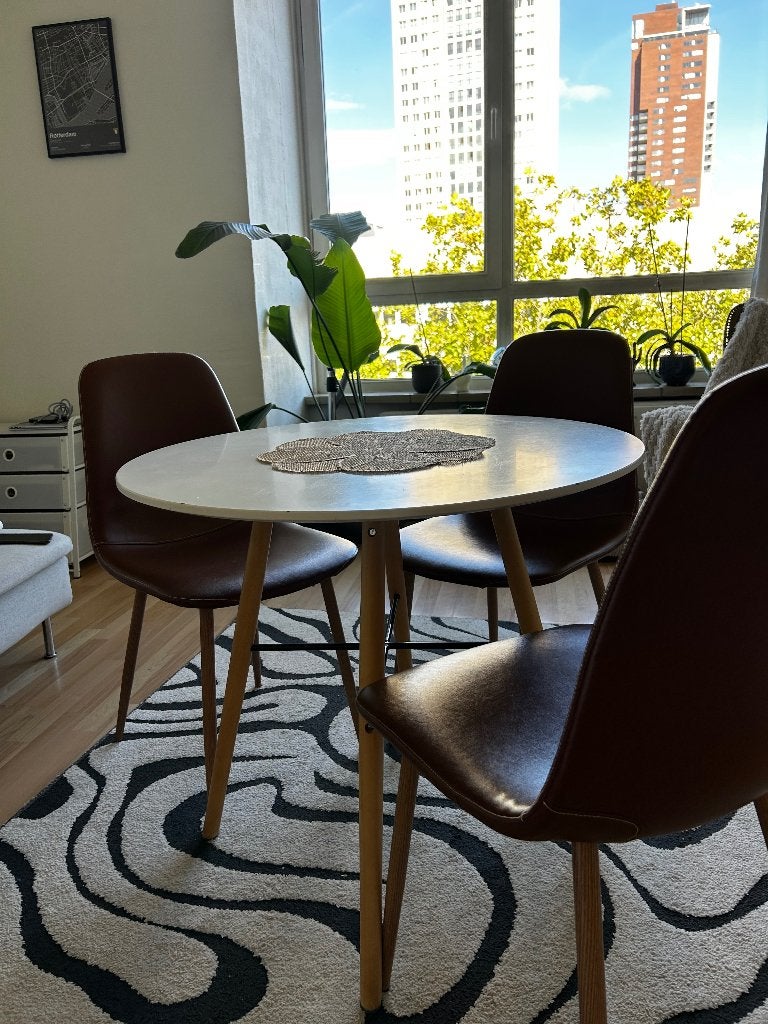 Stoelen, Huis en Inrichting, Ophalen, Gebruikt, Twee, Bruin