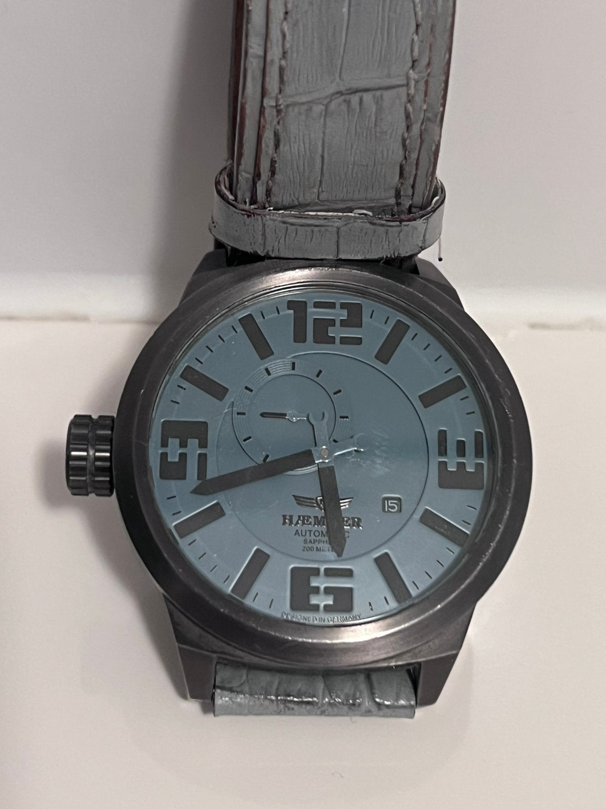 Haemmer HM-02 Titana Mechanica Herenhorloge 50 mm Automatic, Sieraden, Tassen en Uiterlijk, Horloges | Heren, Ophalen, Zo goed als nieuw