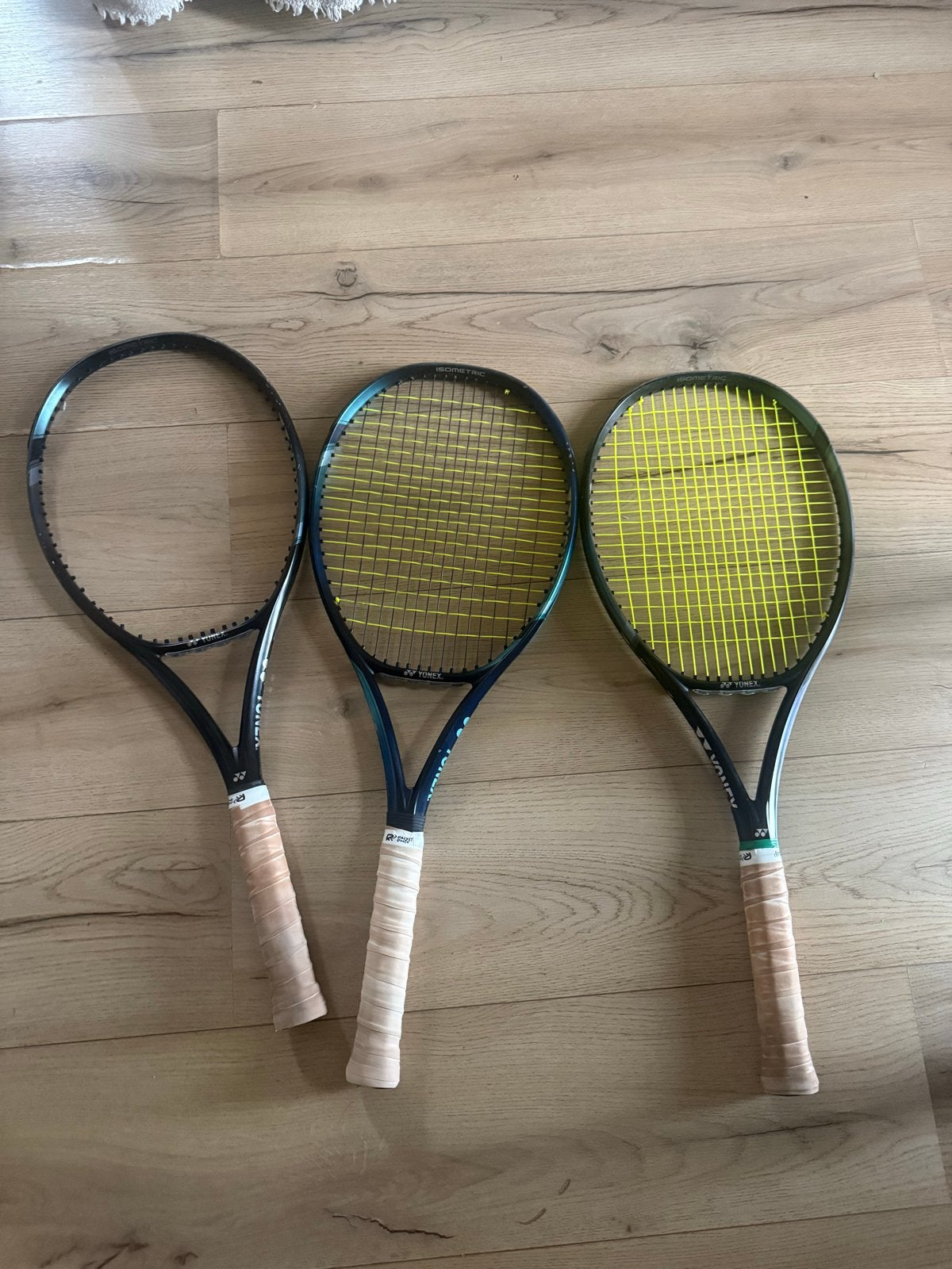 Yonex Ezone 98 Tennisrackets - 2x Aqua Nights L3, 1x SkyBlue, Ophalen of Verzenden, Gebruikt, Racket, L3