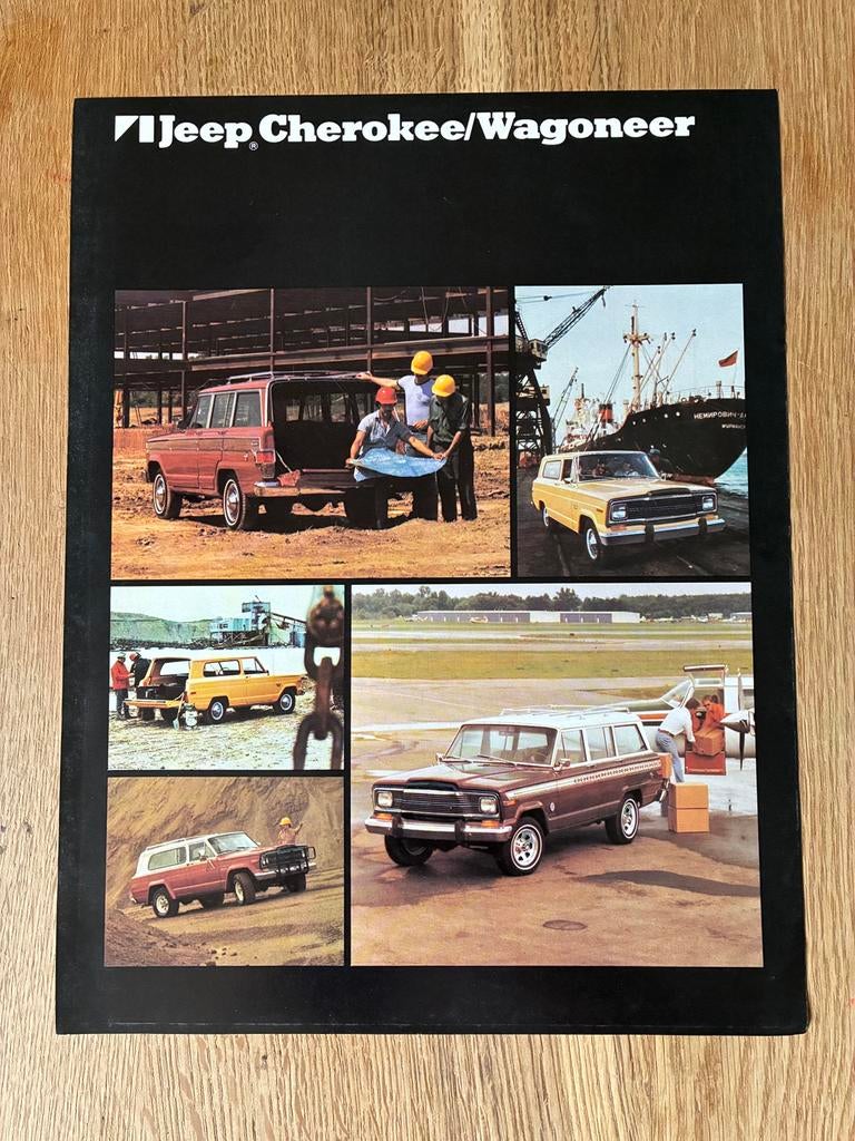 Jeep Cherokee / Wagoneer brochure sheet, Ophalen of Verzenden, Zo goed als nieuw, Overige merken