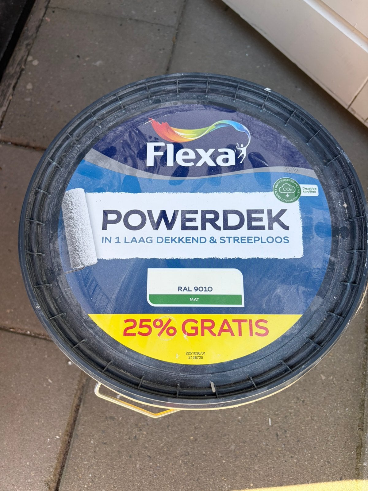 Muurverf flexa powerdek ral 9010, Ophalen, Zo goed als nieuw, Overige kleuren