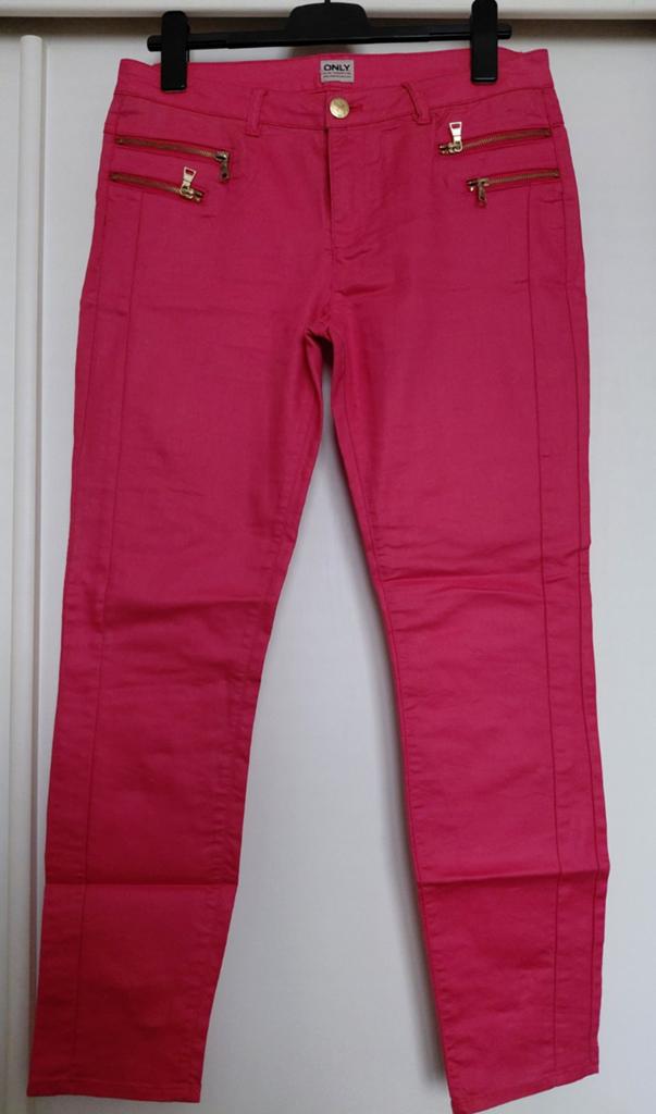 Roze Only broek met ritsdetails, Kleding | Dames, Broeken en Pantalons, Maat 46/48 (XL) of groter, Ophalen of Verzenden, Roze
