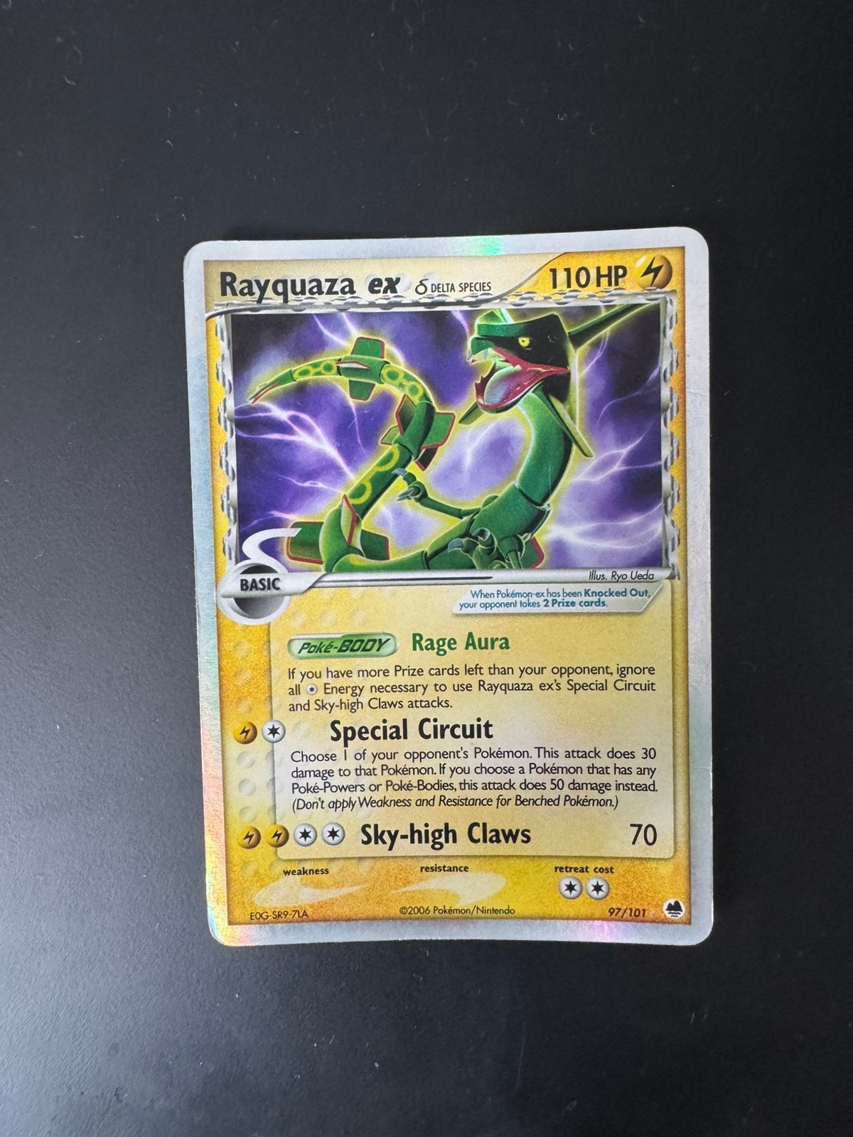 Rayquaza ex delta species en dark gengar te koop aangeboden, Ophalen of Verzenden, Zo goed als nieuw