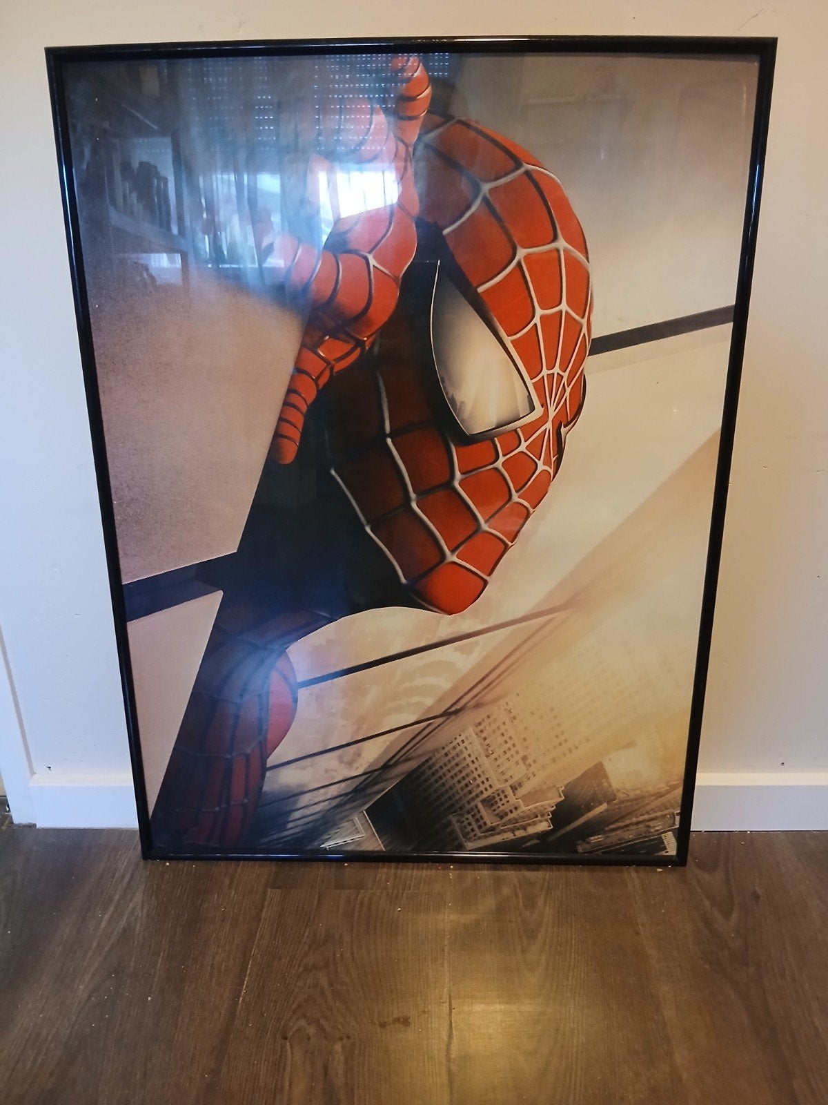 Spiderman poster - Twin Towers, Ophalen, Met lijst, A1 t/m A3, Film en Tv
