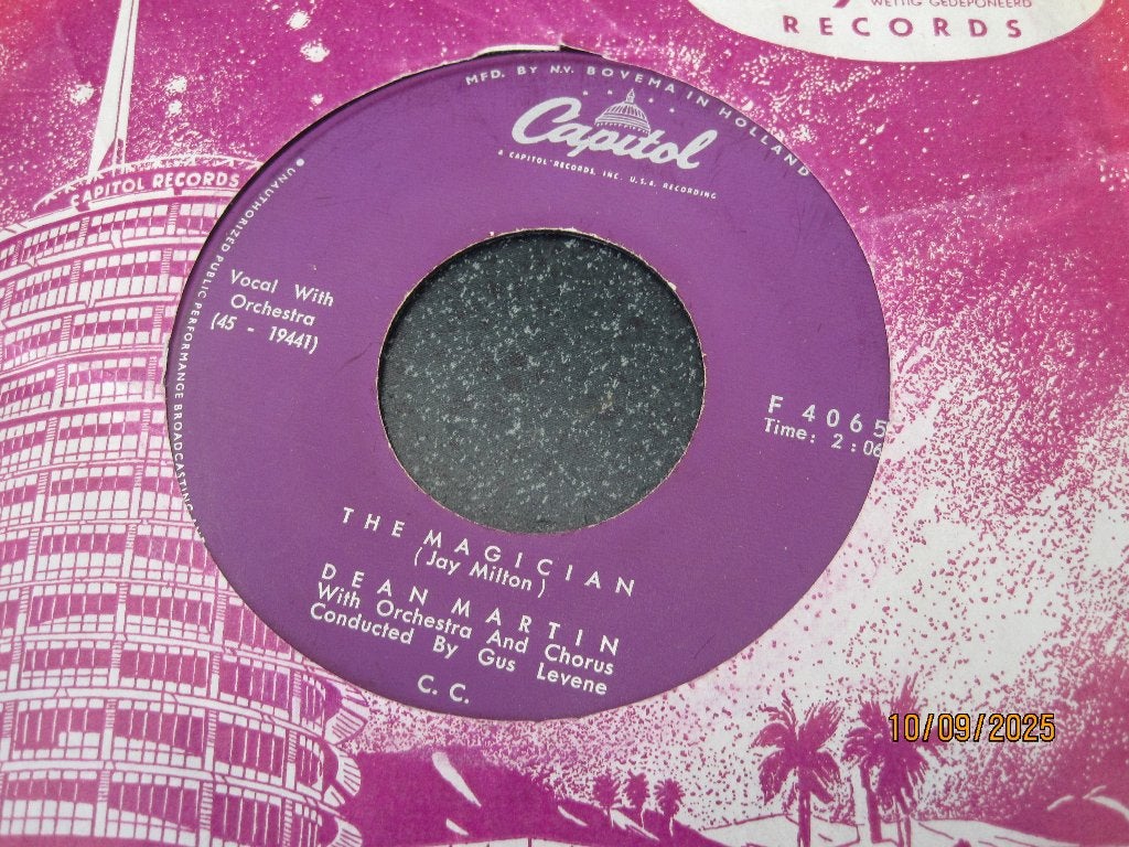 Dean Martin   -   The magician / Once upon a time, Cd's en Dvd's, Vinyl Singles, Originele persing, 7 inch, Ophalen of Verzenden