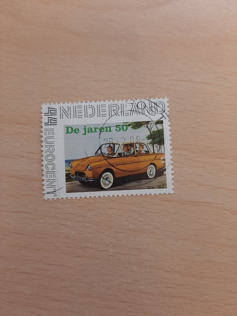 Nederland de jaren 50 auto DAF, Verzenden, Gestempeld