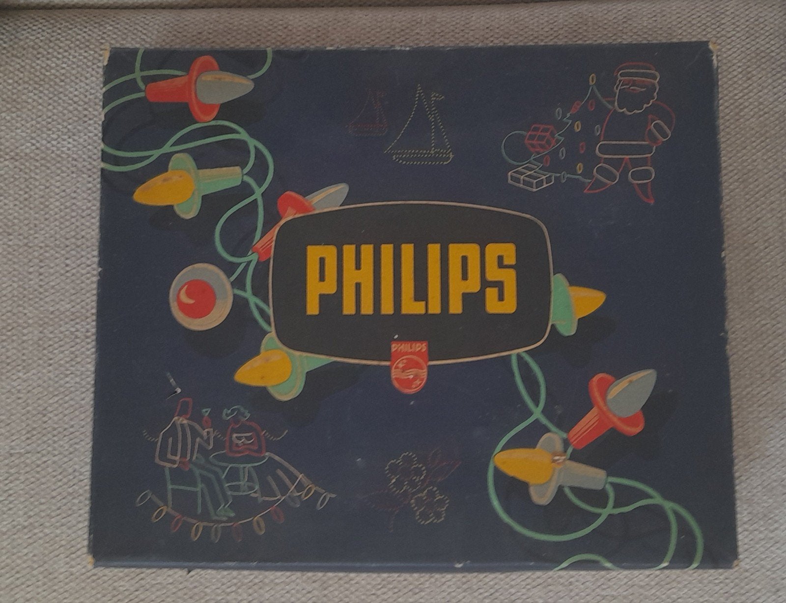 oude philips kerstverlichting gekleurde lampjes, Diversen, Ophalen of Verzenden, Gebruikt
