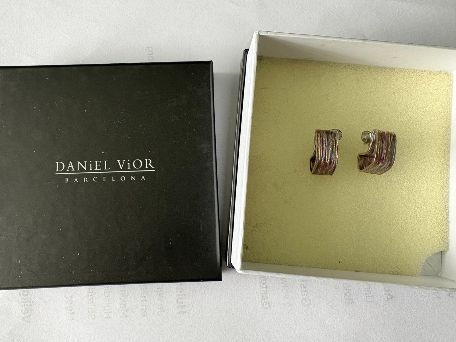 Daniel Vior oorbellen zilver, Verzenden, Nieuw, Zilver, Knopjes of Stekers