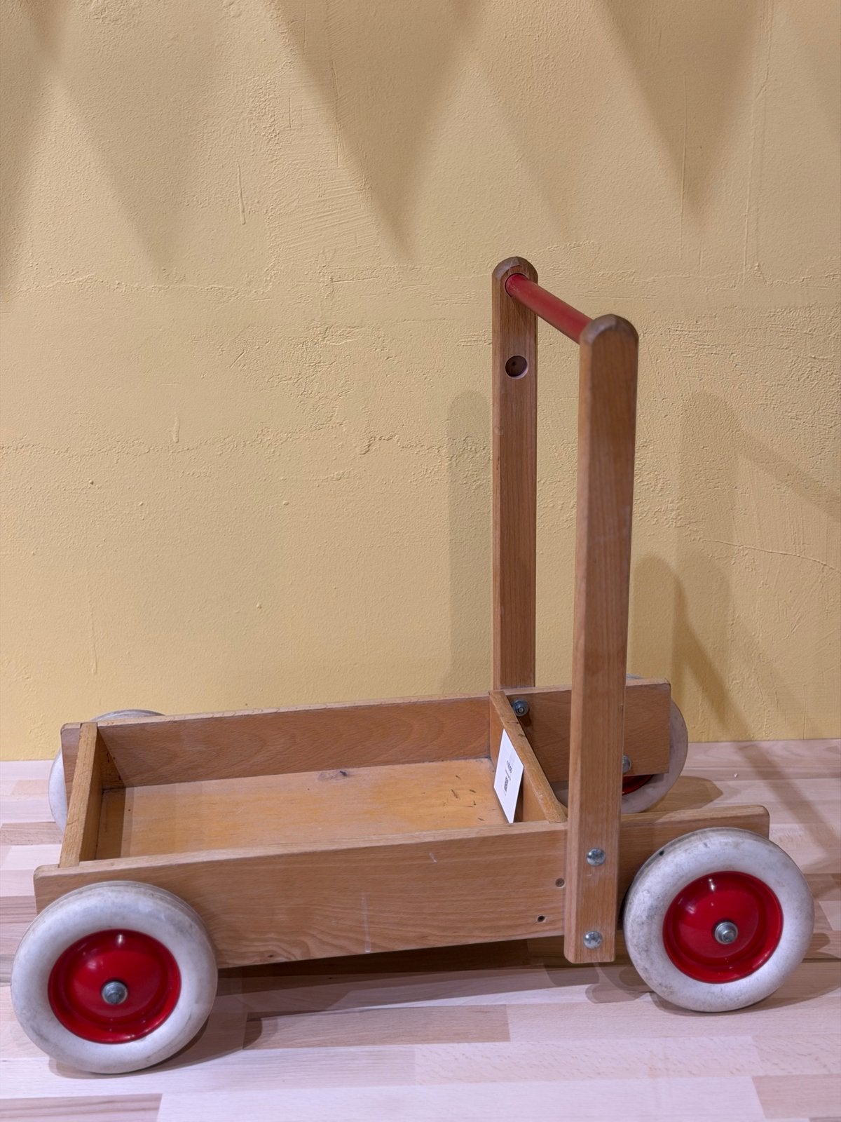 Houten loopwagen met bak - Ideaal voor de eerste stapjes, Ophalen, Gebruikt, Overige typen, Met wieltjes