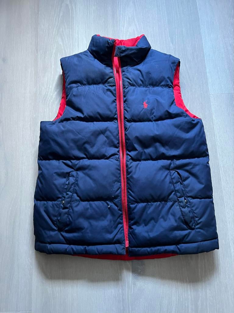 Polo Ralph Lauren bodywarmer blauw/rood (10-12 jaar), Ophalen of Verzenden, Zo goed als nieuw