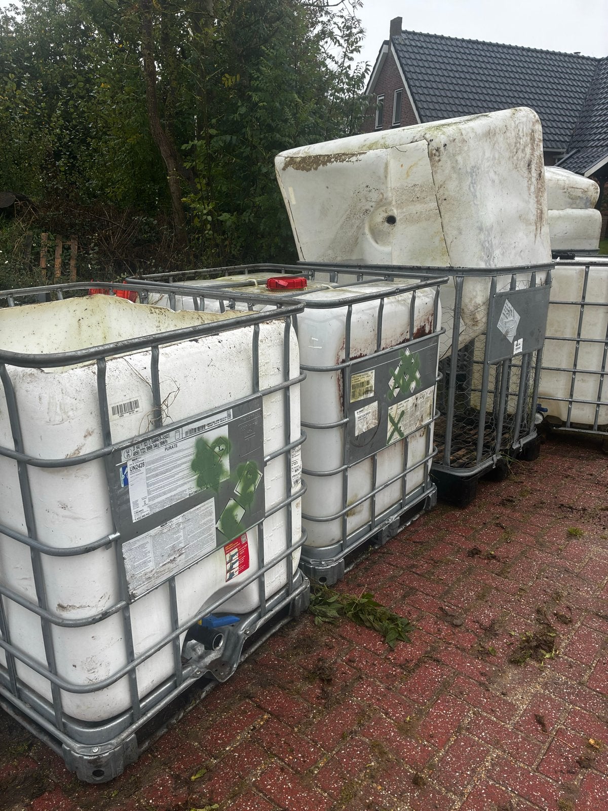 IBC containers 5x met blaas, Ophalen of Verzenden