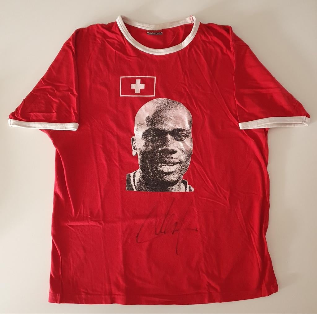 Gesigneerd FC Twente shirt Blaise Nkufo - Maat XL, Ophalen of Verzenden, Gebruikt, F.C. Twente, Shirt
