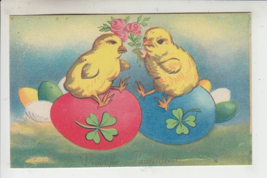 Pasen 01, Ophalen of Verzenden, 1940 tot 1960, Ongelopen, Feest(dag)