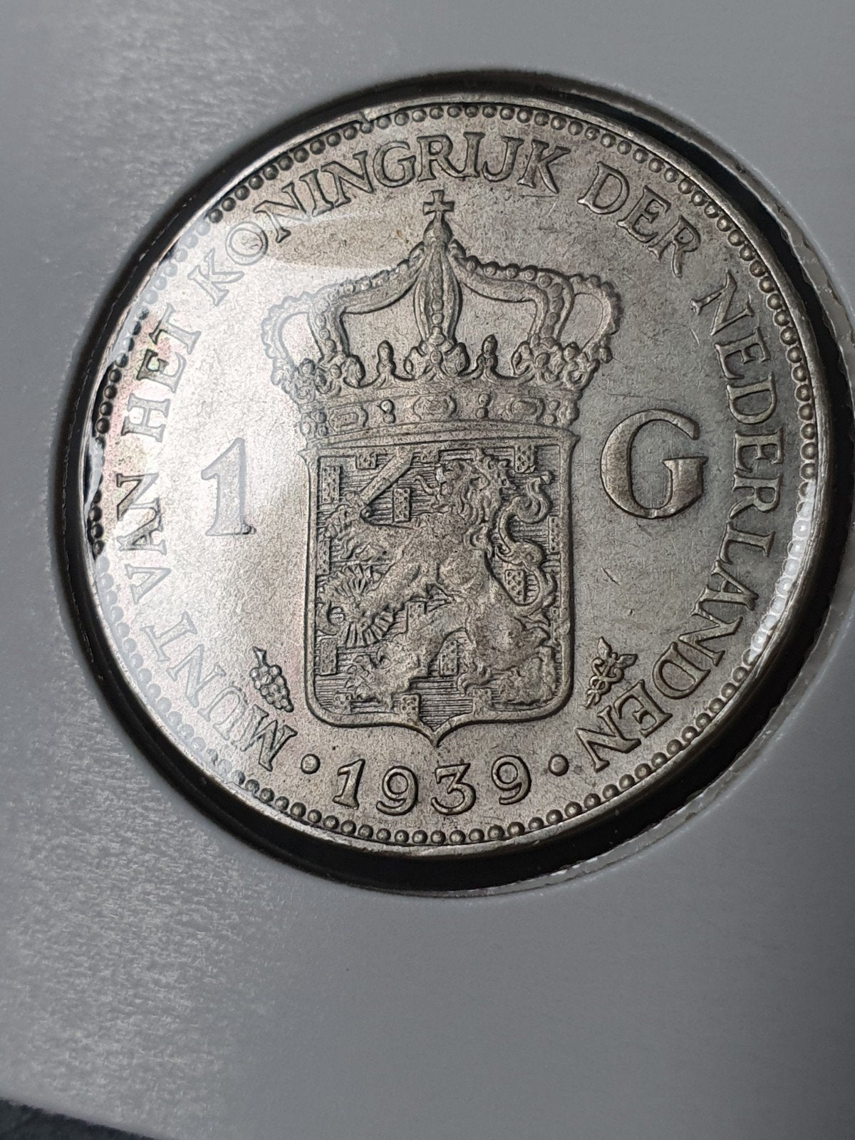 Zilveren 1 Gulden Munt Koningin Wilhelmina 1939, Postzegels en Munten, Munten | Nederland, 1 gulden, Zilver, Ophalen of Verzenden