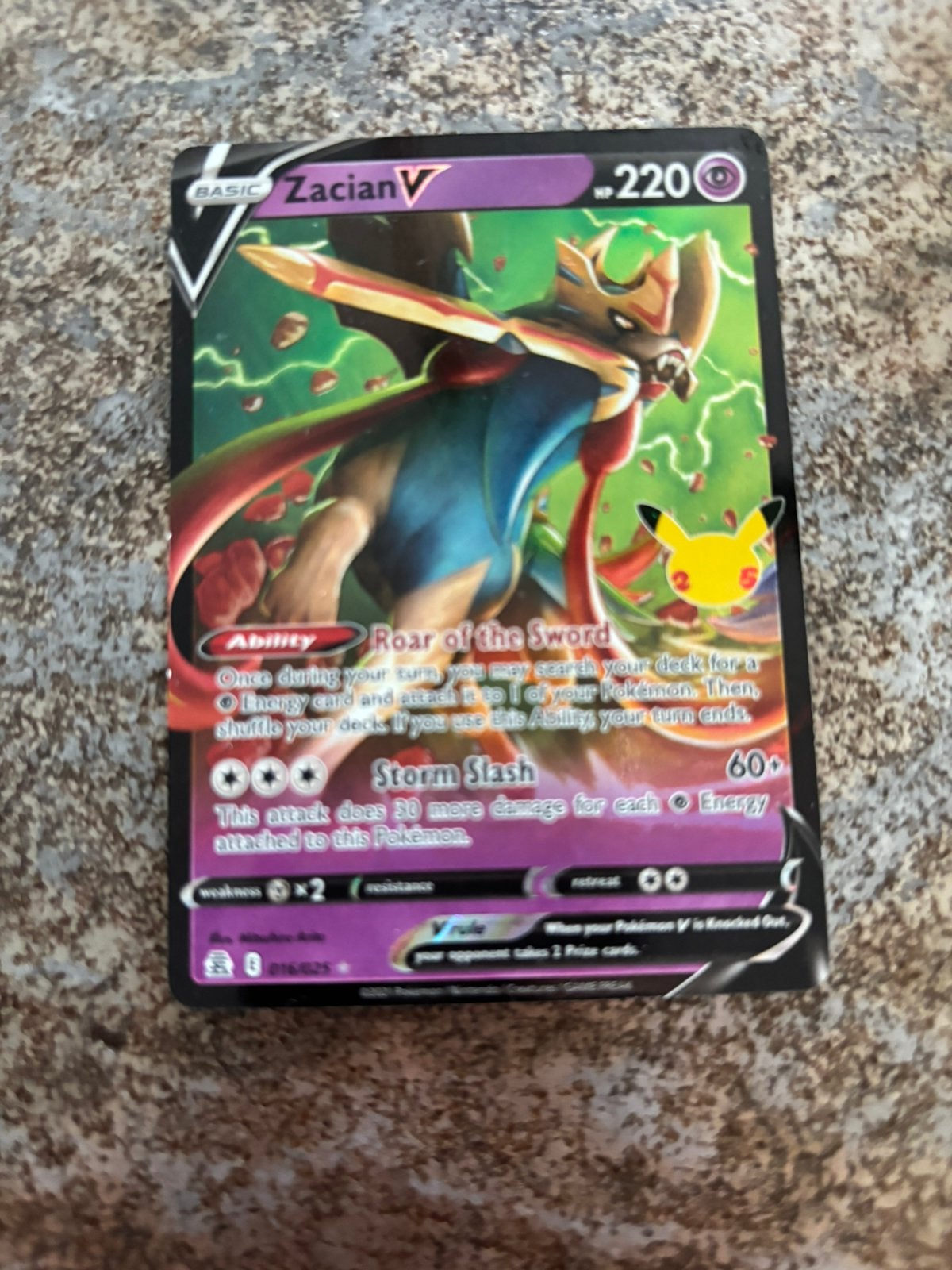 Zacian V, Ophalen of Verzenden, Zo goed als nieuw, Losse kaart