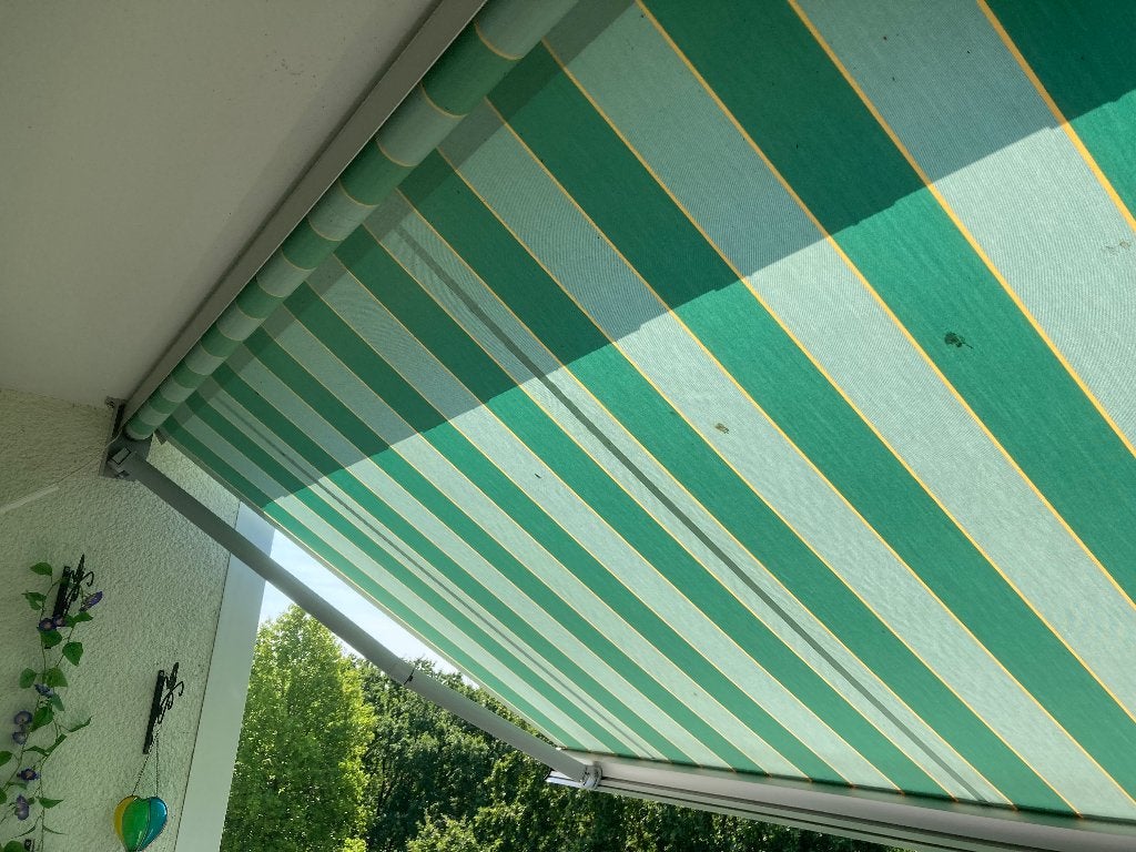 TE KOOP: Z.G.A.N. ELECTRISCH BEDIEND ZONNESCHERM, Ophalen, Gebruikt, Elektrisch, 150 tot 300 cm