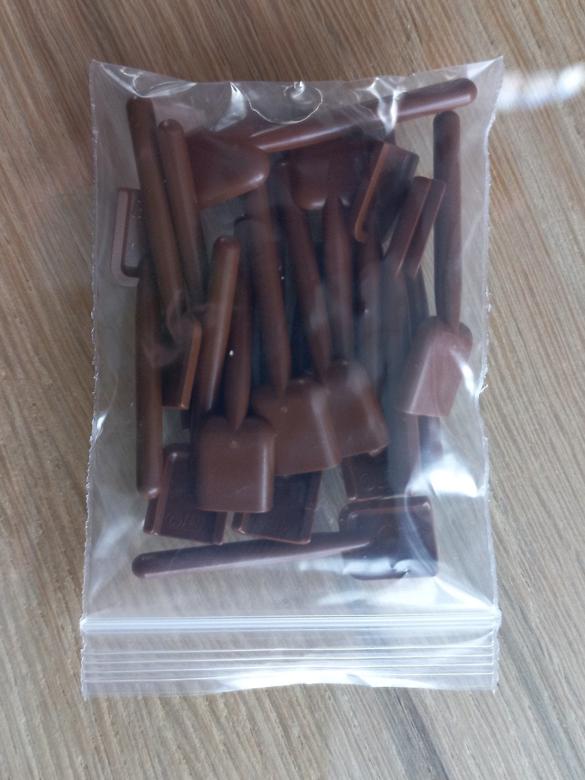 18x Lego onderdeelnummer 3837 schep/schop bruin, Ophalen of Verzenden, Zo goed als nieuw, Losse stenen, Lego