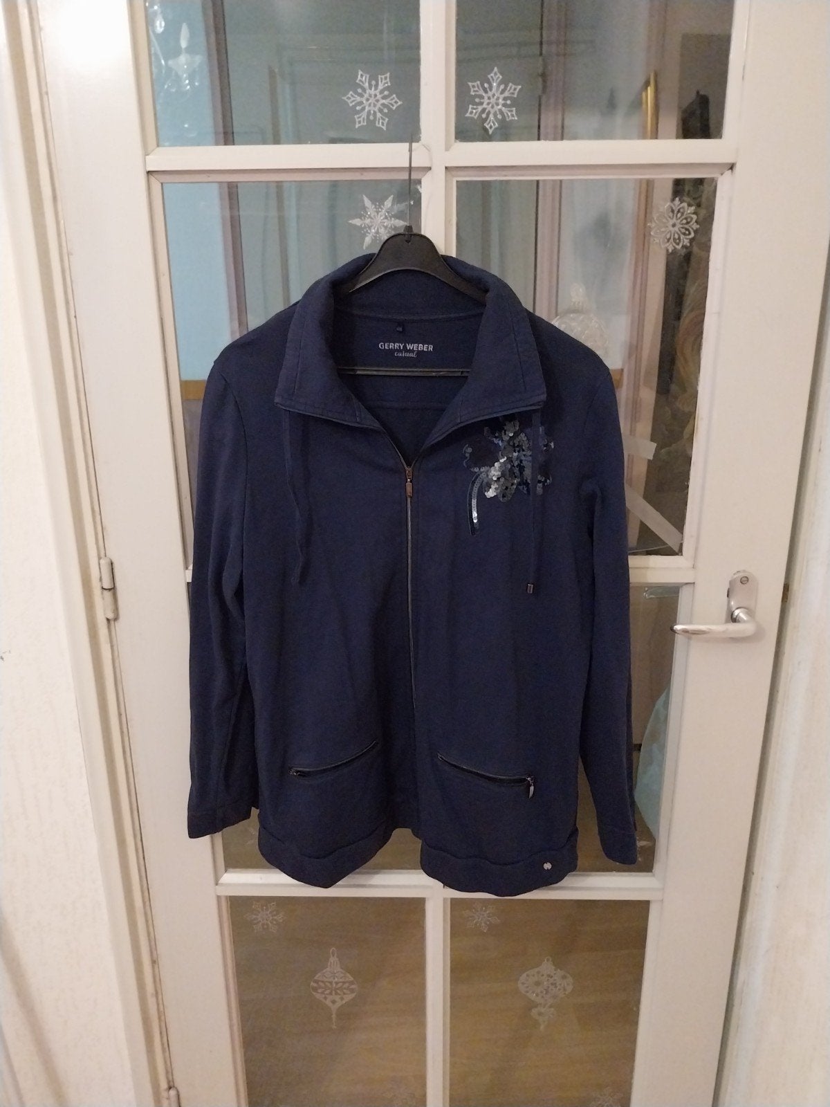 Gerry Weber Casual vest met rits en klavertje vier, Kleding | Dames, Truien en Vesten, Blauw, Maat 42/44 (L), Ophalen of Verzenden