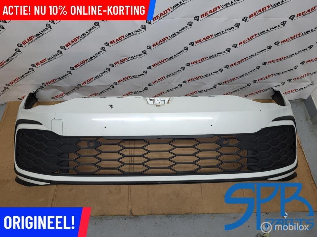 GOLF 8 VIII LOK1 GTI GTD Voorbumper 5H0807221G ORYX WHITE 6X, Gebruikt, Ophalen of Verzenden, Bumper, Volkswagen