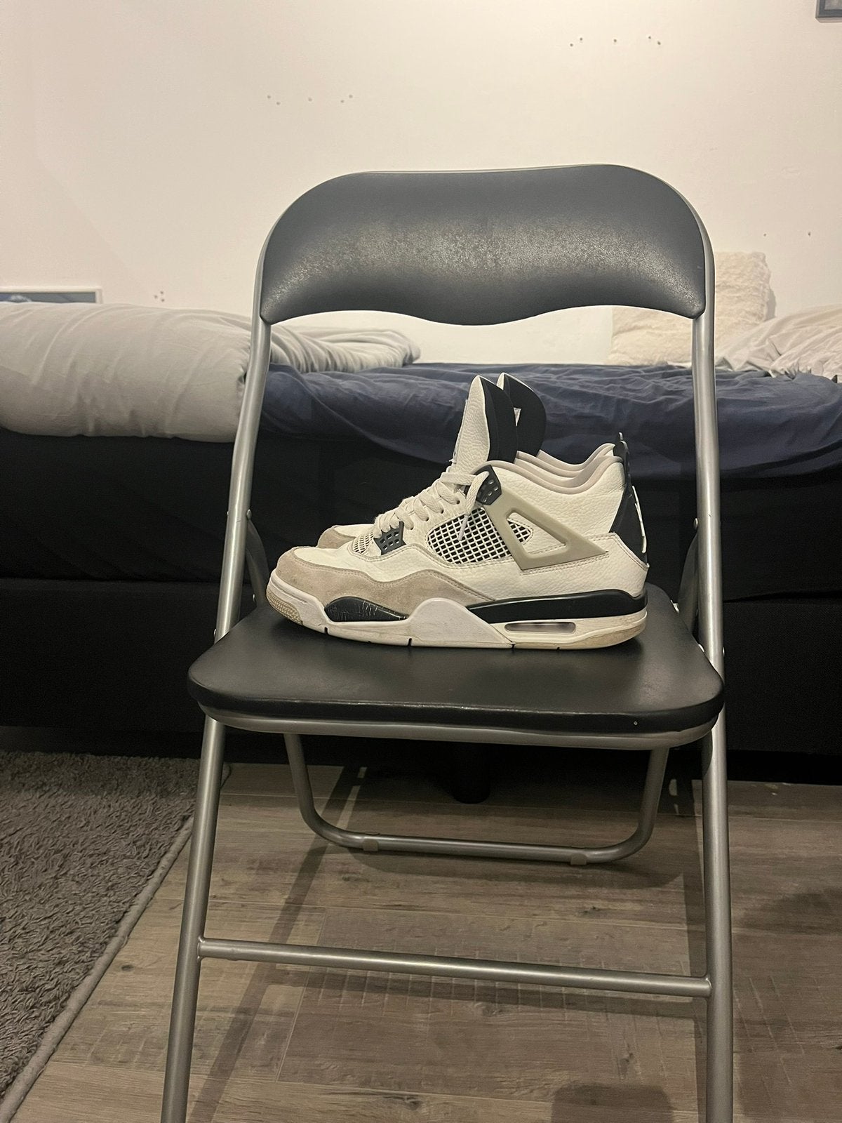 Nike Air Jordan 4 Military Black - maat 45, Kleding | Heren, Zwart, Ophalen of Verzenden, Sneakers of Gympen, Gedragen