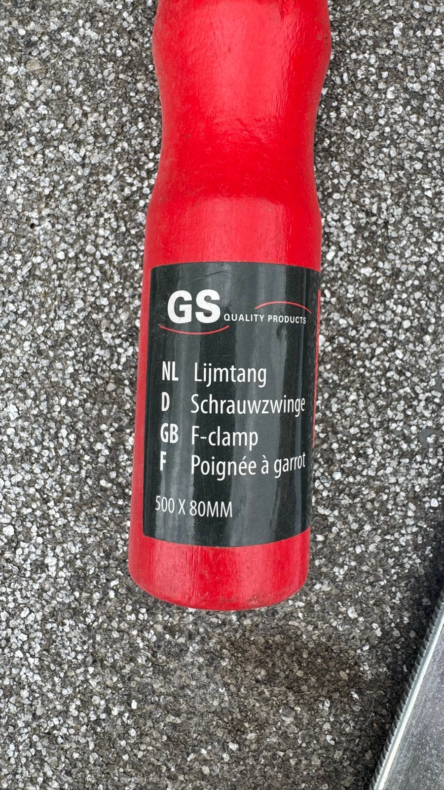 GS Lijmtangen 500x80mm - Set van 4, Ophalen, Zo goed als nieuw, Klem, Overige merken
