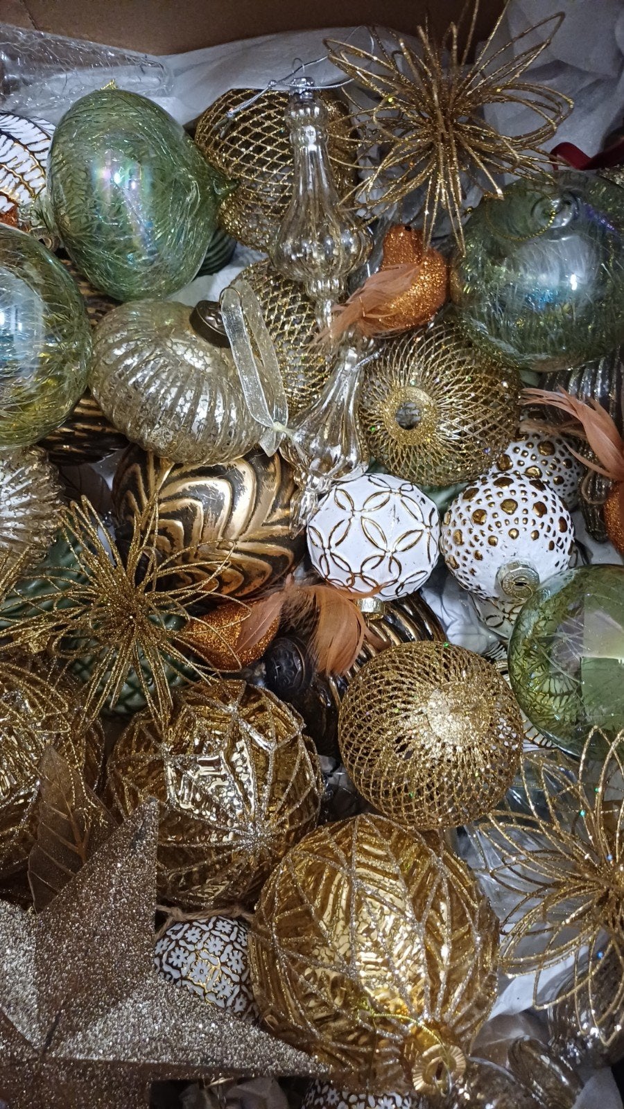 Zwarte Luxe Kerstset: kunstboom 1.80m + ballen & kerstdecora, Diversen, Kerst, Ophalen, Zo goed als nieuw