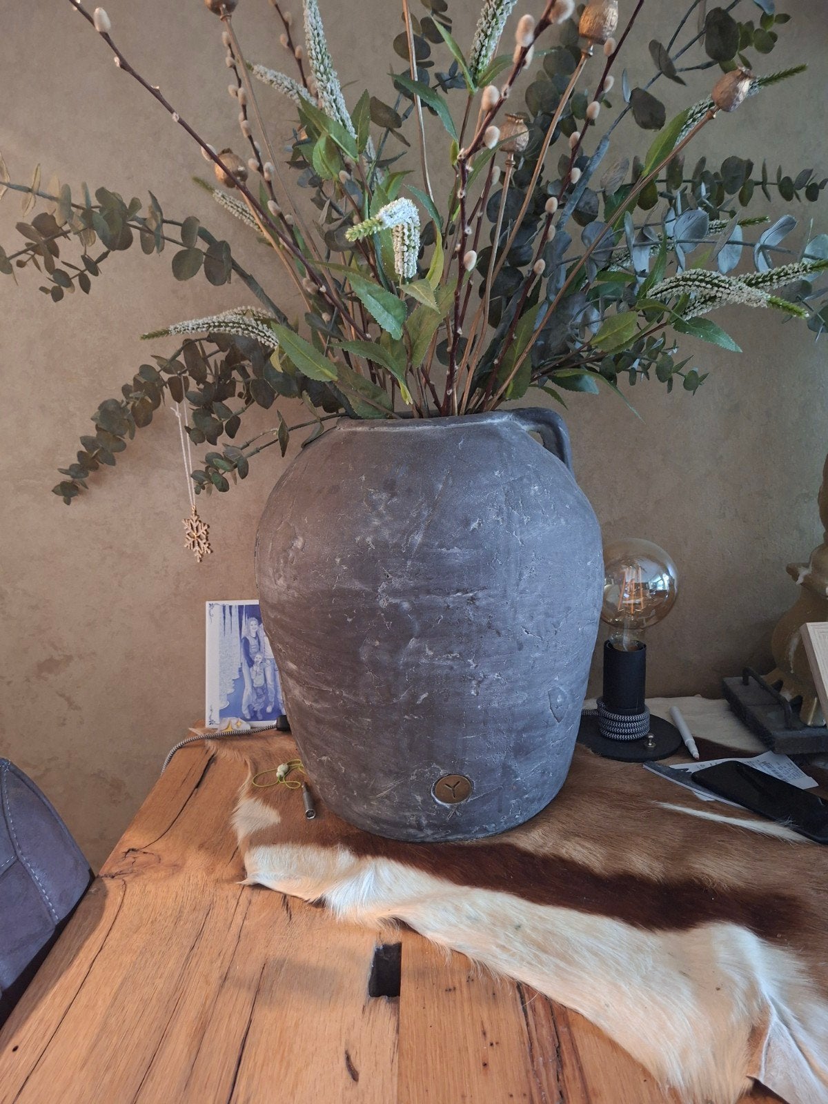 grote kruik, Tuin en Terras, Ophalen, Rond, Zo goed als nieuw, Minder dan 25 cm