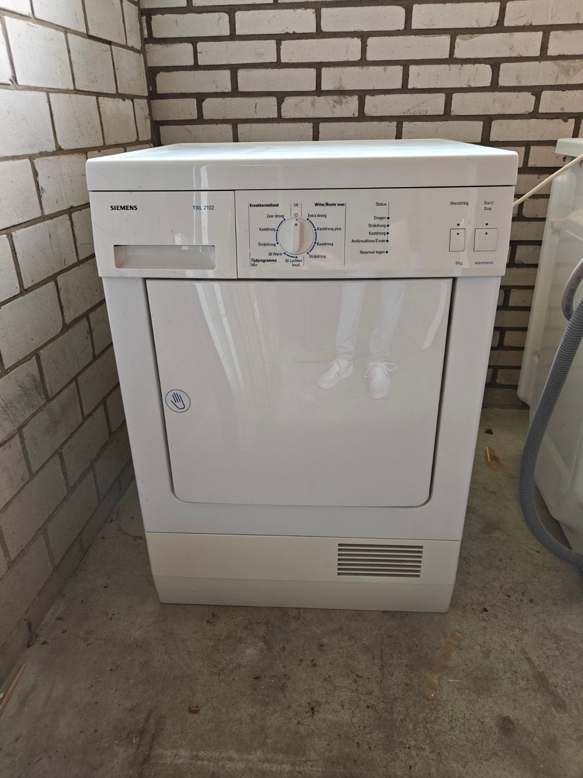 Siemens TXL 2102 condensdroger, Ophalen, 6 tot 8 kg, Gebruikt, 85 tot 90 cm