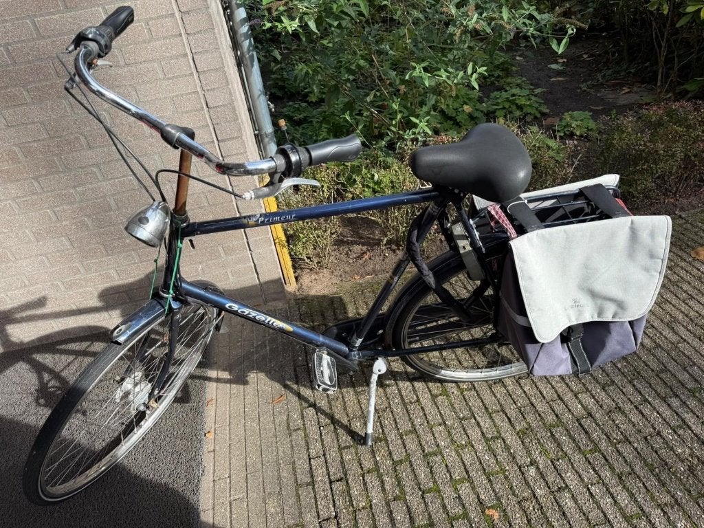 Gazelle Primieur Damesfiets met Fietstassen, Fietsen en Brommers, Terugtraprem, Gebruikt, Ophalen of Verzenden, Gazelle