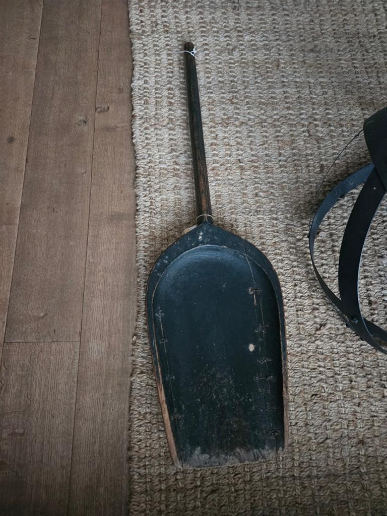 Antiek Houten Meelschop, Graanschop Wabi-Sabi Reparatie, Ophalen