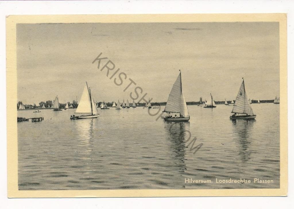 Hilversum - Loosdrechtse Plassen [KRST003-5895, Verzenden, 1940 tot 1960, Gelopen, Noord-Holland