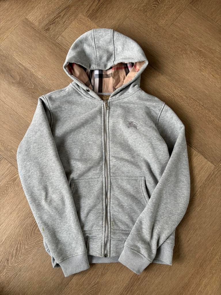 Burberry grijze hoodie zip vest maat S, Ophalen of Verzenden, Zo goed als nieuw, Maat 46 (S) of kleiner, Grijs