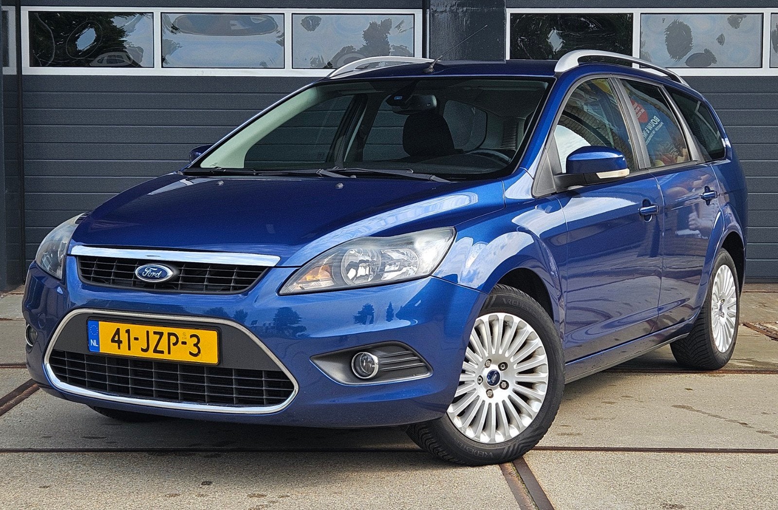Ford Focus 1.8 92KW Wagon 2009 Blauw - Airco, Cruise, NAP!, Auto's, Ford, Euro 5, Zwart, 4 cilinders, Blauw