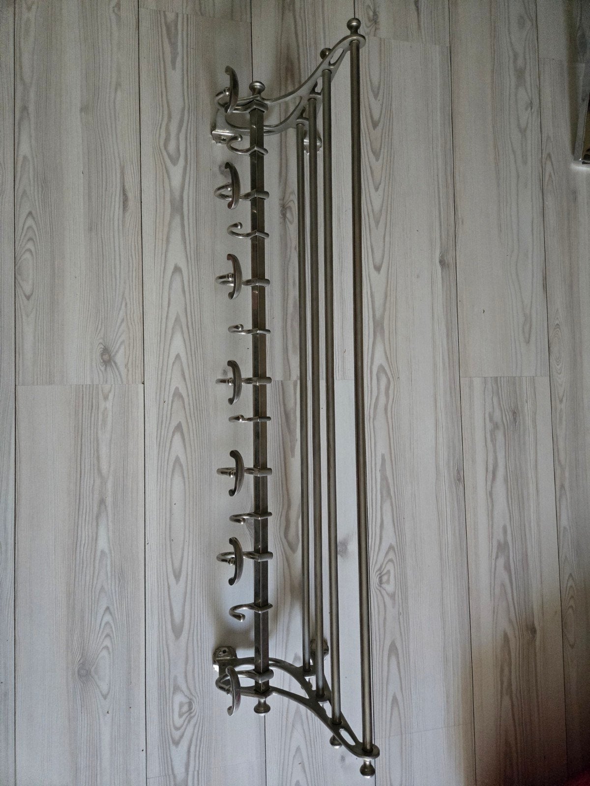 metalen wandkapstok met hoedenrek, Gebruikt, Minder dan 100 cm, Metaal, Ophalen