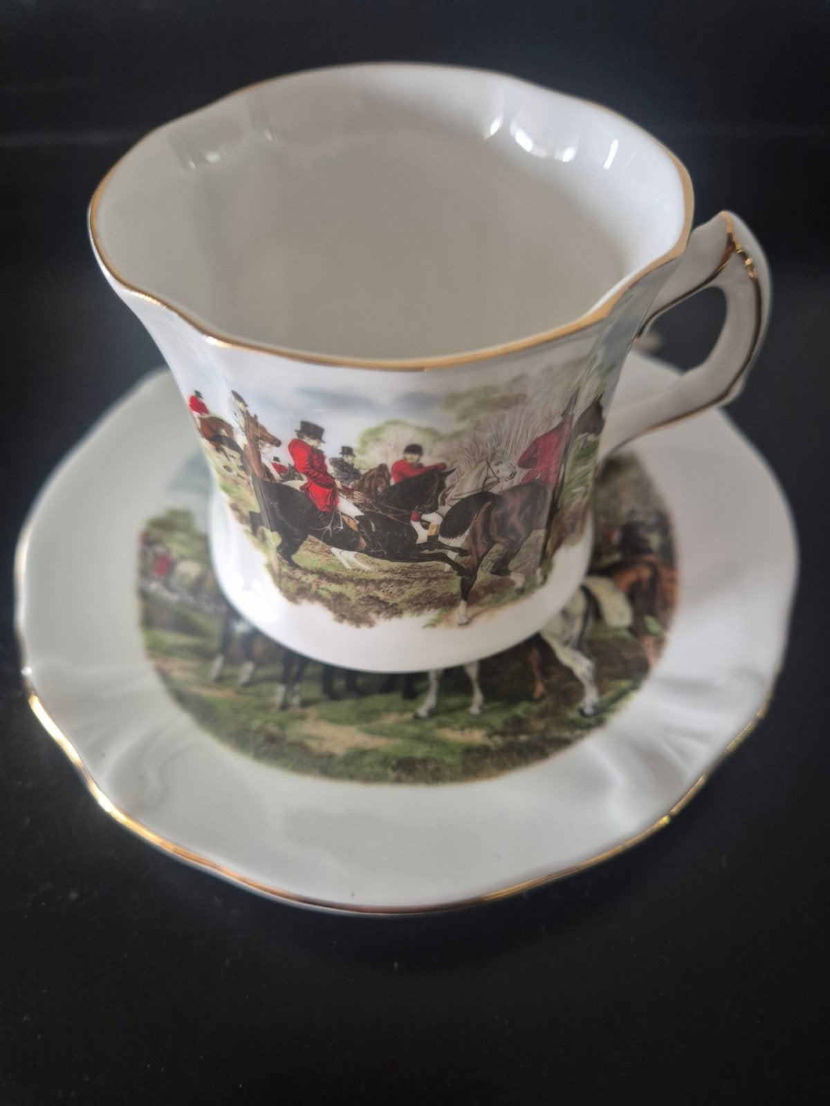 Hammersley fine bone china porselein, Ophalen of Verzenden, Zo goed als nieuw, Porselein, Kop en/of schotel