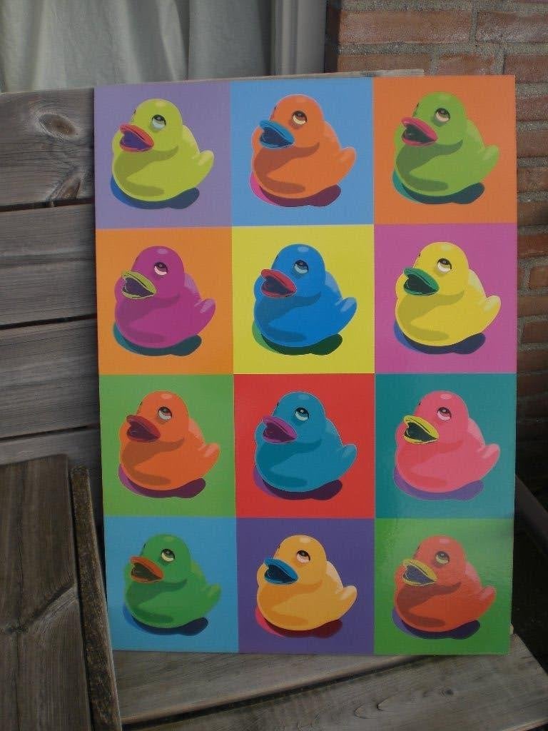 lijst met print-Knista 22677/pop-art 1999-Ikea-50 x70 cm, Kunststof, 50 tot 75 cm, Ophalen of Verzenden, Zo goed als nieuw