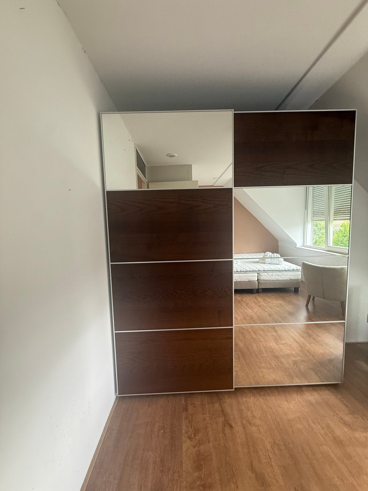 Grote IKEA Pax kast met spiegeldeuren, goede staat, Ophalen, Gebruikt, 200 cm of meer, 150 tot 200 cm