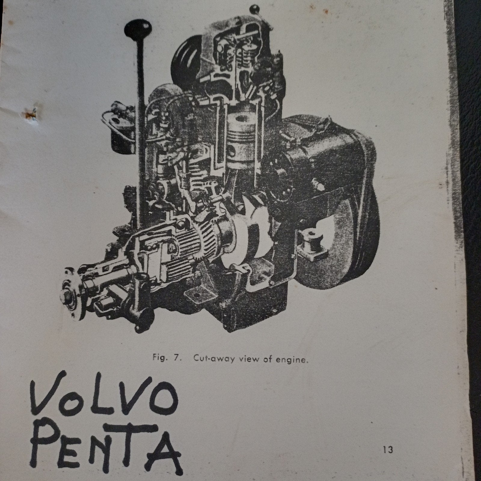 Volvo Penta MD1A, diesel een cilinder., Ophalen, Diesel, 30 pk of meer