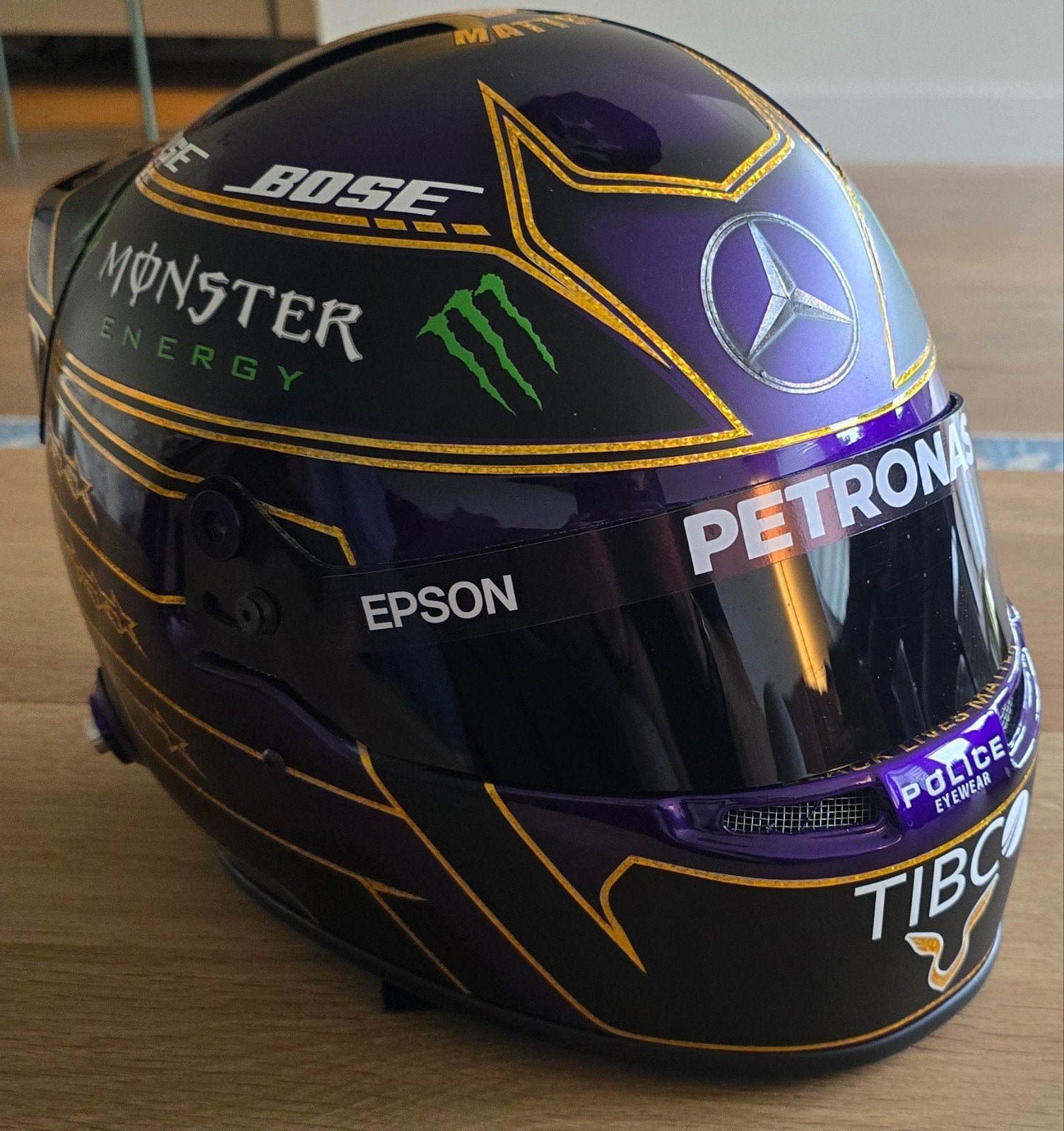 full size lewis hamilton replica helm 1:1, Verzamelen, Ophalen, Zo goed als nieuw, Formule 1