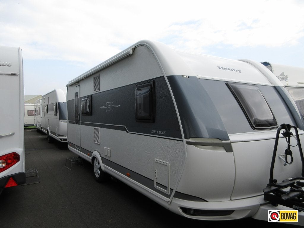 Hobby De Luxe 560 KMFE mover+airco+Thule, Dwars-stapelbed, Rondzit, Hobby, 5 tot 6 meter