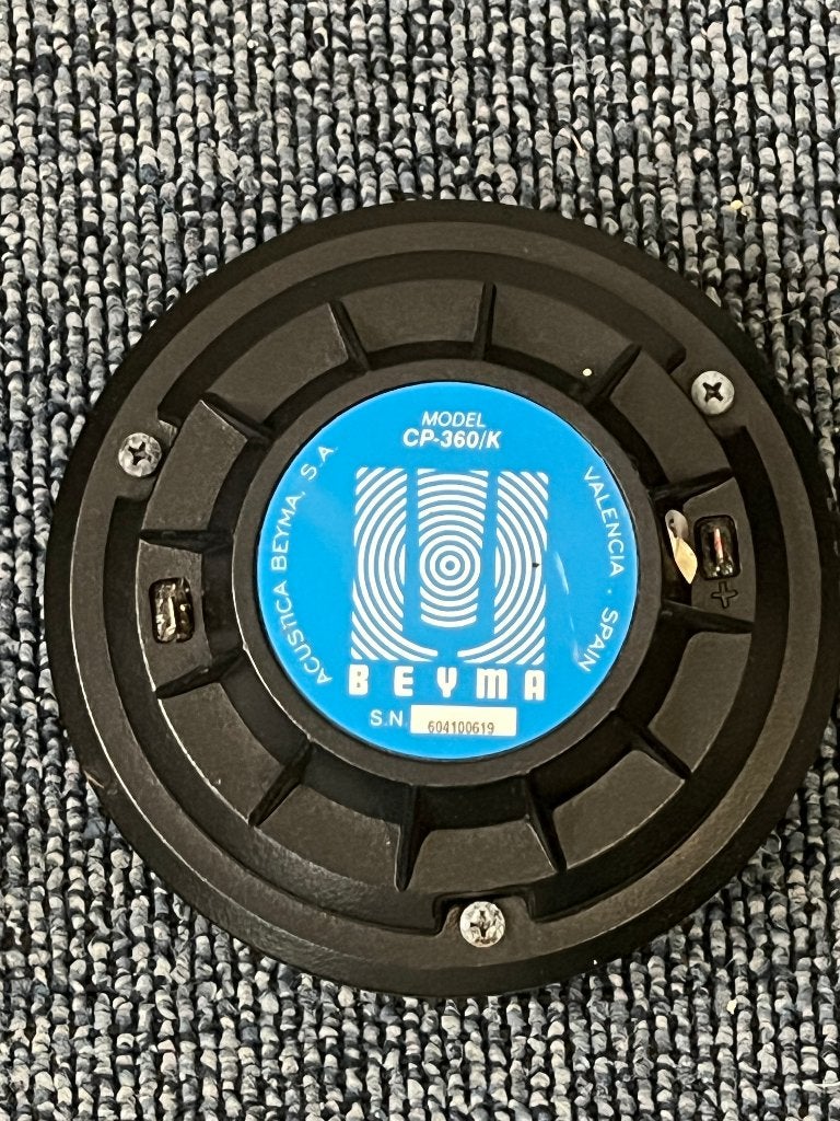 Beyma CP-360 K driver, Gebruikt, Overige typen, 120 watt of meer, Ophalen